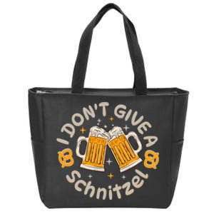 I Dont Give A Schnitzel Zip Tote Bag