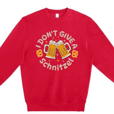 I Dont Give A Schnitzel Premium Crewneck Sweatshirt