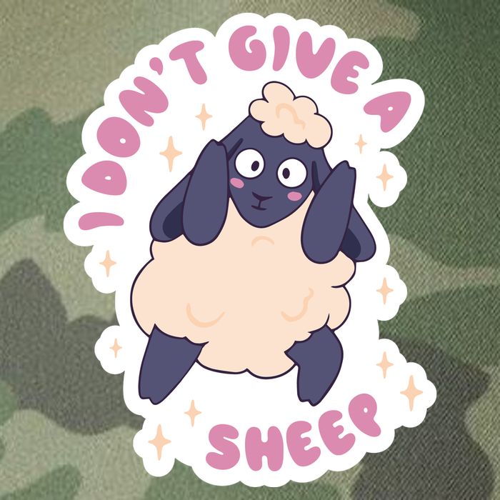 I Don't Give A Sheep Funny Legacy Tie Dye Trucker Hat