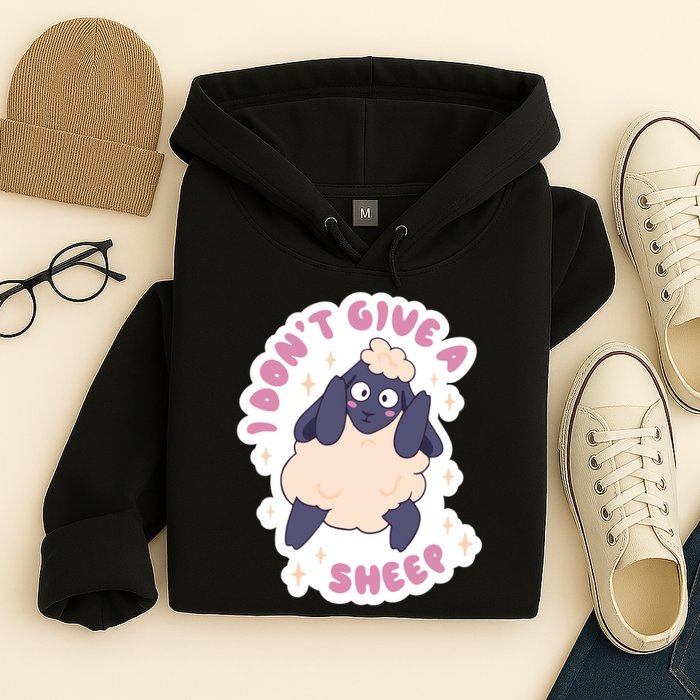 I Don't Give A Sheep Funny Hoodie