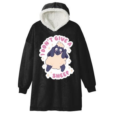 I Don't Give A Sheep Funny Hooded Wearable Blanket