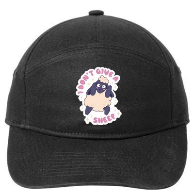 I Don't Give A Sheep Funny 7-Panel Snapback Hat