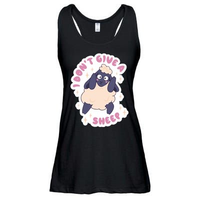 I Don't Give A Sheep Funny Ladies Essential Flowy Tank