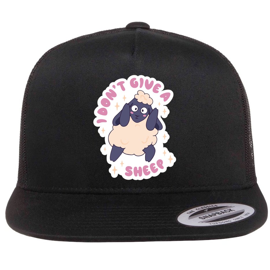 I Don't Give A Sheep Funny Flatbill Hat