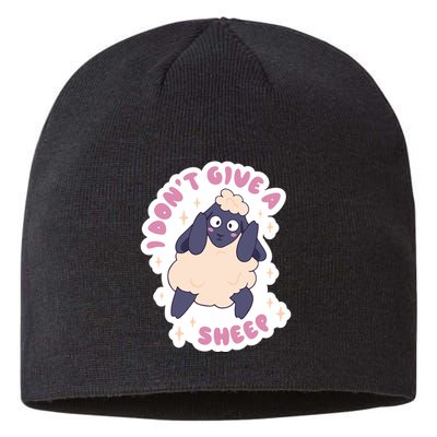 I Don't Give A Sheep Funny Sustainable Beanie