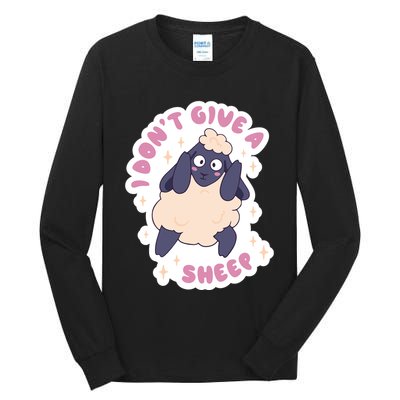 I Don't Give A Sheep Funny Tall Long Sleeve T-Shirt
