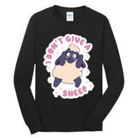 I Don't Give A Sheep Funny Tall Long Sleeve T-Shirt