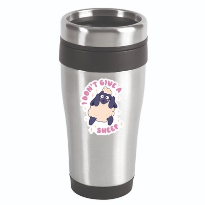 I Don't Give A Sheep Funny 16oz Travel Tumbler
