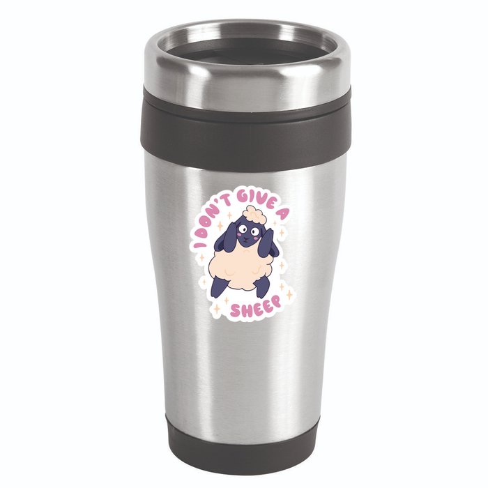 I Don't Give A Sheep Funny 16oz Travel Tumbler