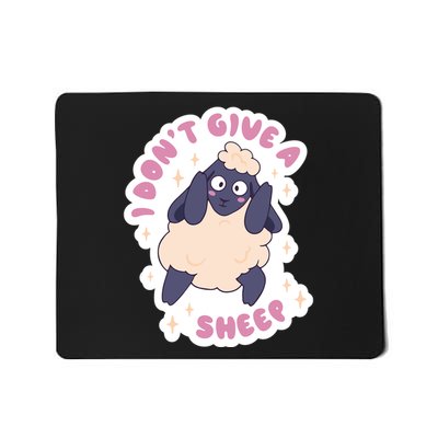 I Don't Give A Sheep Funny Mousepad