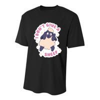 I Don't Give A Sheep Funny Youth Performance Sprint T-Shirt