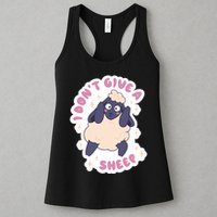 I Don't Give A Sheep Funny Womens Tank Top