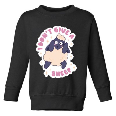 I Don't Give A Sheep Funny Toddler Sweatshirt