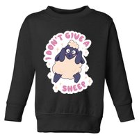 I Don't Give A Sheep Funny Toddler Sweatshirt