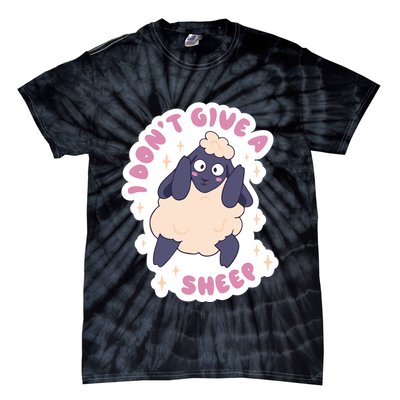 I Don't Give A Sheep Funny Tie-Dye T-Shirt