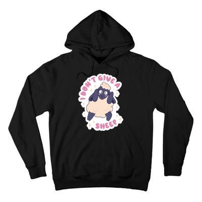 I Don't Give A Sheep Funny Tall Hoodie