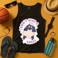 I Don't Give A Sheep Funny Tank Top