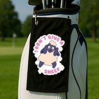 I Don't Give A Sheep Funny Golf Towel