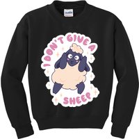 I Don't Give A Sheep Funny Kids Sweatshirt