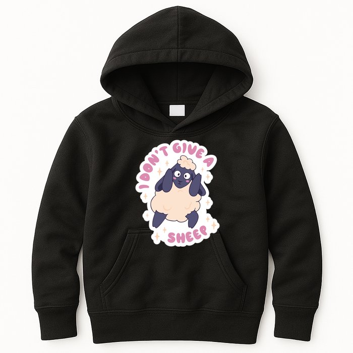 I Don't Give A Sheep Funny Kids Hoodie