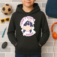 I Don't Give A Sheep Funny Kids Hoodie