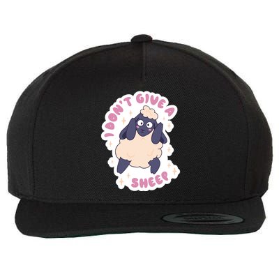 I Don't Give A Sheep Funny Wool Snapback Cap