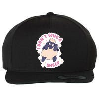 I Don't Give A Sheep Funny Wool Snapback Cap