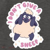 I Don't Give A Sheep Funny Vector Backpack