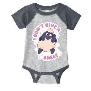 I Don't Give A Sheep Funny Infant Baby Jersey Bodysuit