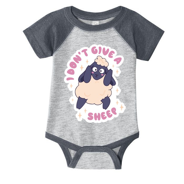 I Don't Give A Sheep Funny Infant Baby Jersey Bodysuit