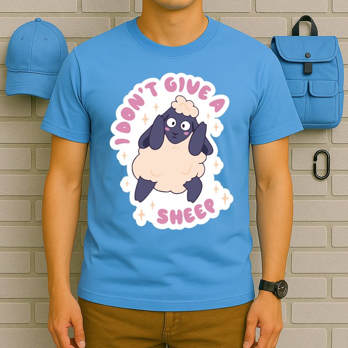 I Don't Give A Sheep Funny T-Shirt