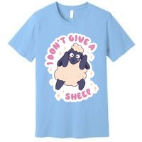 I Don't Give A Sheep Funny Premium T-Shirt