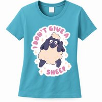 I Don't Give A Sheep Funny Womens T-Shirt