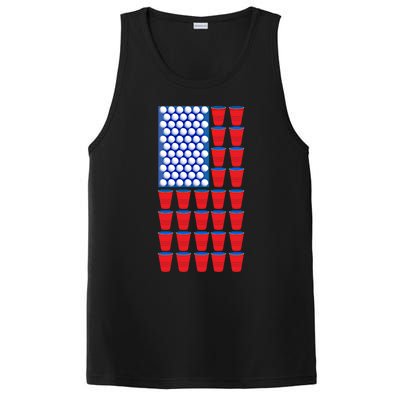 Independence Day Great Gift Usa Flag Great Gift Beer Pong Great Gift Graphic Gre PosiCharge Competitor Tank