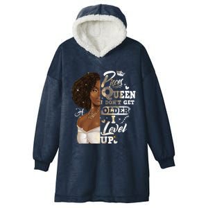 I Dont Get Older I Level Up African American Pisces Gift Hooded Wearable Blanket