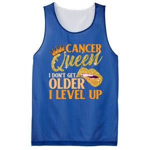 I Dont Get Older I Level Up Cancer Cute Gift Mesh Reversible Basketball Jersey Tank