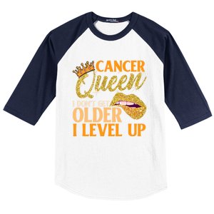 I Dont Get Older I Level Up Cancer Cute Gift Baseball Sleeve Shirt