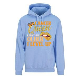 I Dont Get Older I Level Up Cancer Cute Gift Unisex Surf Hoodie