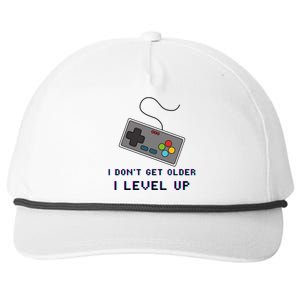 I Dont Get Older I Level Up Computer Console Gamers Meaningful Gift Snapback Five-Panel Rope Hat