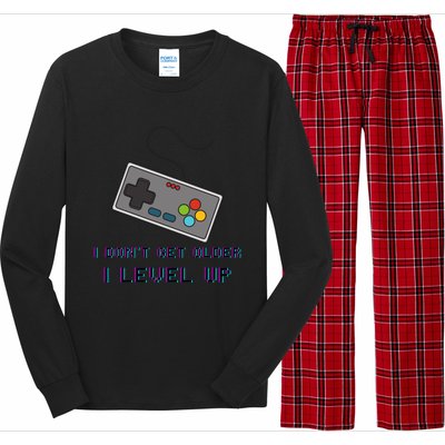 I Dont Get Older I Level Up Computer Console Gamers Meaningful Gift Long Sleeve Pajama Set