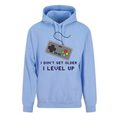 I Dont Get Older I Level Up Computer Console Gamers Meaningful Gift Unisex Surf Hoodie