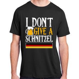 I DonT Give A Schnitzel German Beer Wurst Funny Oktoberfest Adult ChromaSoft Performance T-Shirt