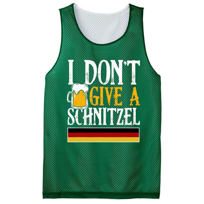 I DonT Give A Schnitzel German Beer Wurst Funny Oktoberfest Mesh Reversible Basketball Jersey Tank