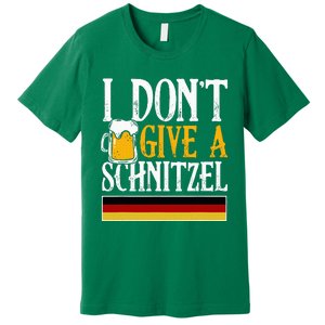 I DonT Give A Schnitzel German Beer Wurst Funny Oktoberfest Premium T-Shirt