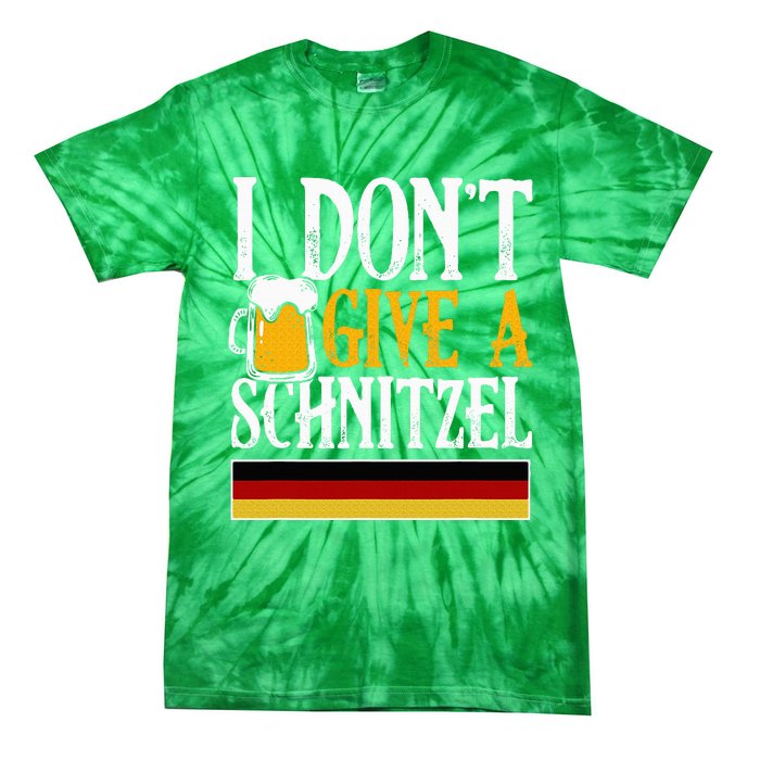 I DonT Give A Schnitzel German Beer Wurst Funny Oktoberfest Tie-Dye T-Shirt