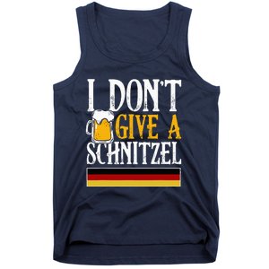 I DonT Give A Schnitzel German Beer Wurst Funny Oktoberfest Tank Top