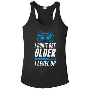 I Dont Get Older I Level Up Gaming Gamer Birthday Gift Ladies PosiCharge Competitor Racerback Tank