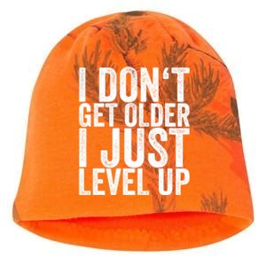 I Dont Get Older I Just Level Up Funny Gift Kati - Camo Knit Beanie