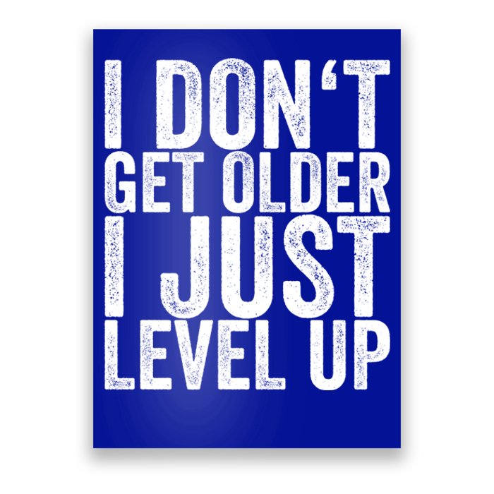 I Dont Get Older I Just Level Up Funny Gift Poster