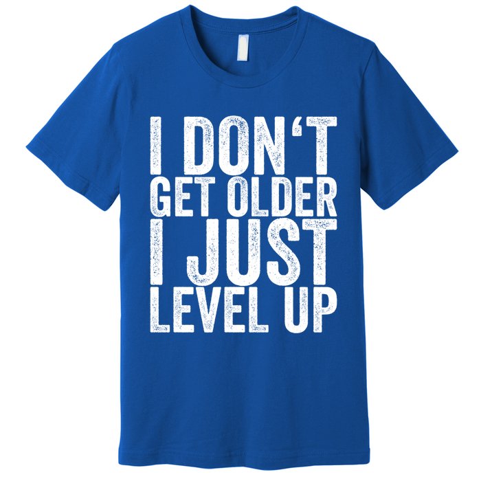 I Dont Get Older I Just Level Up Funny Gift Premium T-Shirt